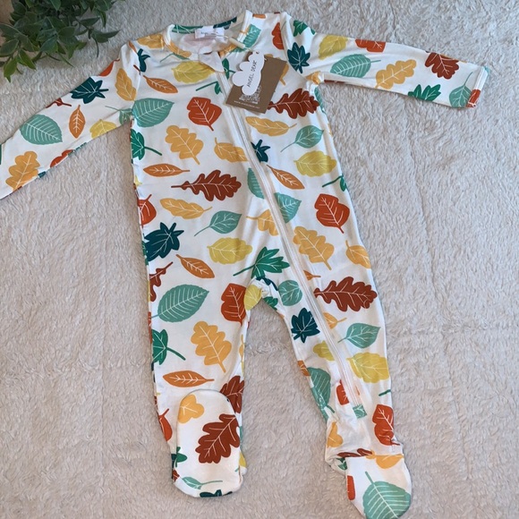 Angel Dear Other - NWT Angel Dear Fall Leaves Footie 6-9M Boy/Girl